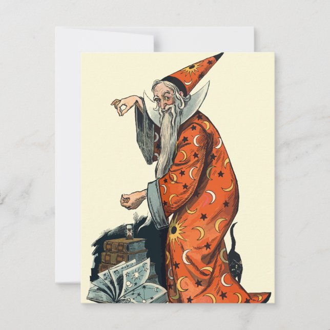 Halloween Wizard Card (Front)