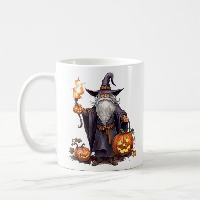 Halloween Wizard Coffee Mug (Left)
