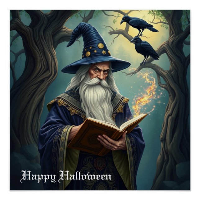 Halloween Wizard Poster (Front)