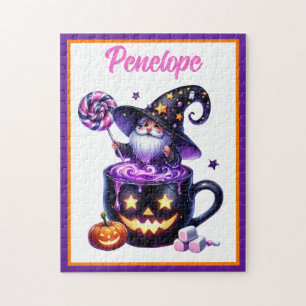 Halloween Wizard Pumpkin Mug Magic Kids Puzzle