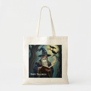 Halloween Wizard Tote Bag