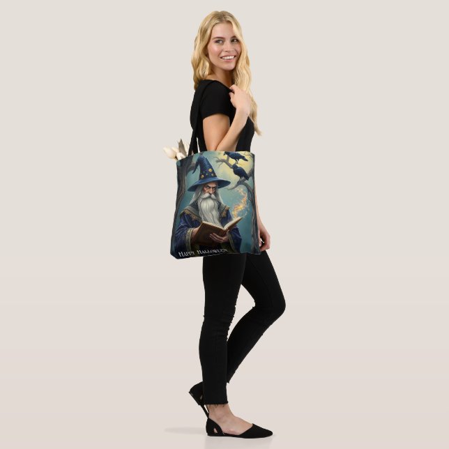 Halloween Wizard Tote Bag (On Model)