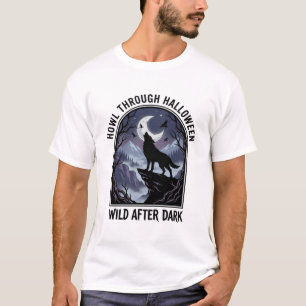 Halloween Wolf Moon Wilderness T-Shirt
