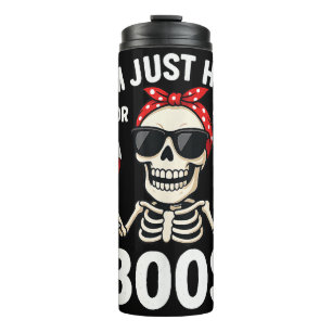 Halloween Women I'm Just Here for The Boos Funny S Thermal Tumbler