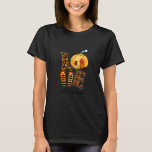 Halloween Womens Mum Love Meemaw Life Pumpkin Oran T-Shirt