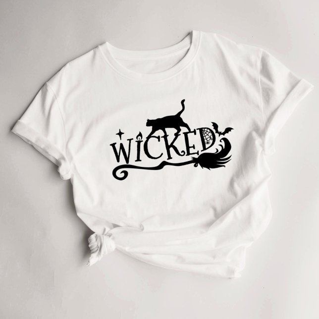 Halloween Womens Witchy Wicked T-Shirt  (Creator Uploaded)