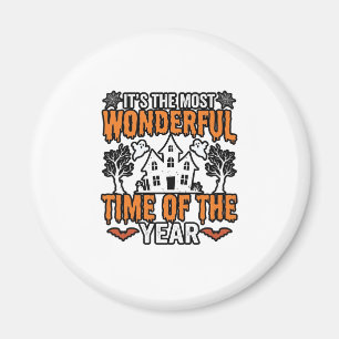 Halloween Wonderful Time Of Year Vintage Shirt Des Magnet