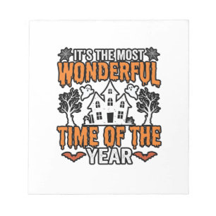 Halloween Wonderful Time Of Year Vintage Shirt Des Notepad