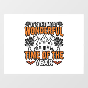 Halloween Wonderful Time Of Year Vintage Shirt Des Window Cling