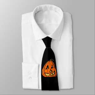 Halloween Wonky Pumpkin Tie