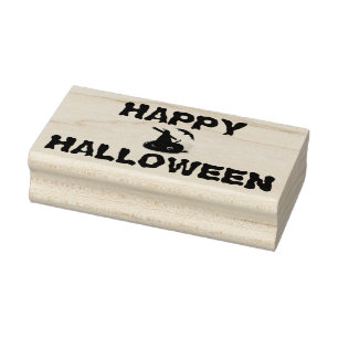 Halloween Wood Art Stamps/Witch's Hat Rubber Stamp