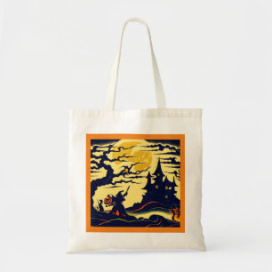 Halloween - Woodcut Style 1 Tote Bag