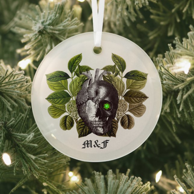 Halloween Woodland Glass Tree Decoration (Insitu)