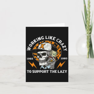Halloween Working Like Crazy To Support The Lazy I Card