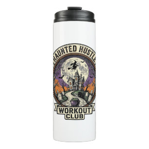 Halloween Workout Shirt Haunted Hustle Engraving A Thermal Tumbler