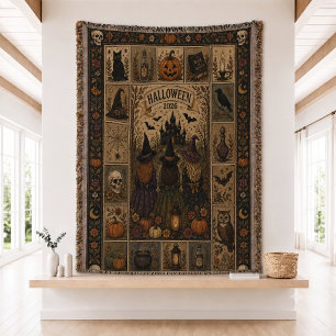 Halloween Woven Throw Blanket