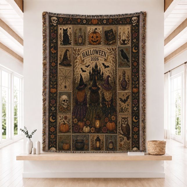 Halloween Woven Throw Blanket (Creator Uploaded)