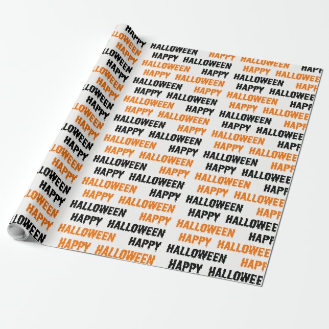 Halloween  wrapping paper (Unrolled)