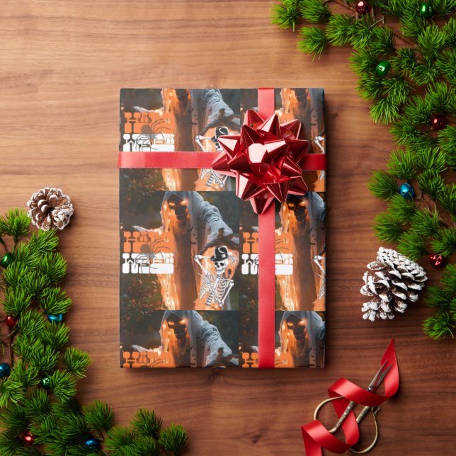 Halloween  wrapping paper (Holiday Gift)