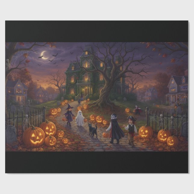 Halloween Wrapping Paper (Flat)