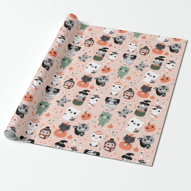 Halloween Wrapping Paper (Unrolled)