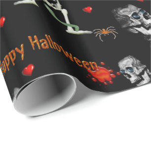 Halloween Wrapping Paper, Happy Halloween Wrapping Paper