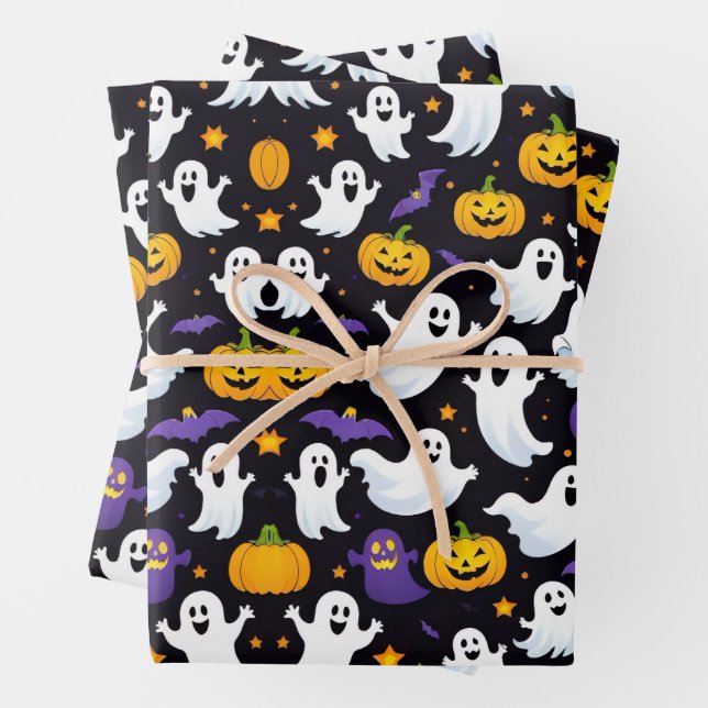 HALLOWEEN  WRAPPING PAPER SHEET (In situ)