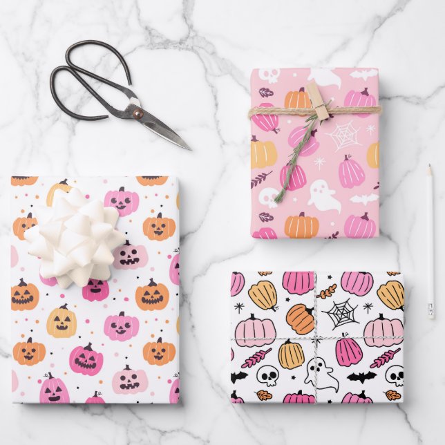 Halloween  wrapping paper sheet (Front)