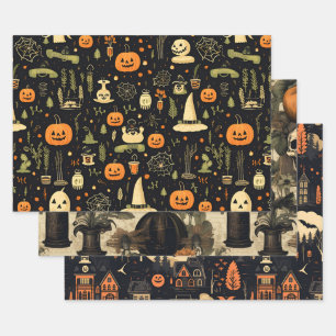 Halloween  wrapping paper sheet