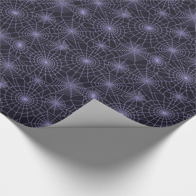 Halloween Wrapping Paper-Spider Webs Wrapping Paper (Corner)