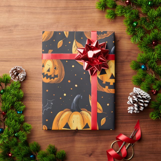 Halloween Wrapping Paper – Spooky Cute Ghosts (Holiday Gift)