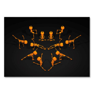 Halloween Yoga Class Table Number