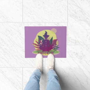 Halloween Yoga Namaste Witches Doormat