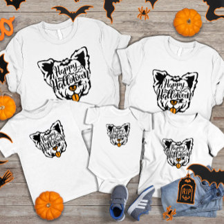 Halloween Yorkshire terrier dog   T-Shirt