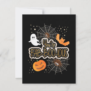 Halloween You Are Fabboolous Thank You Card