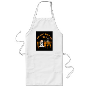 HALLOWEEN YOU CAN'T SCARE ME I'M A NURSE LONG APRON