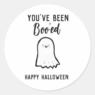 Halloween You've Been Booed  Classic Round Sticker