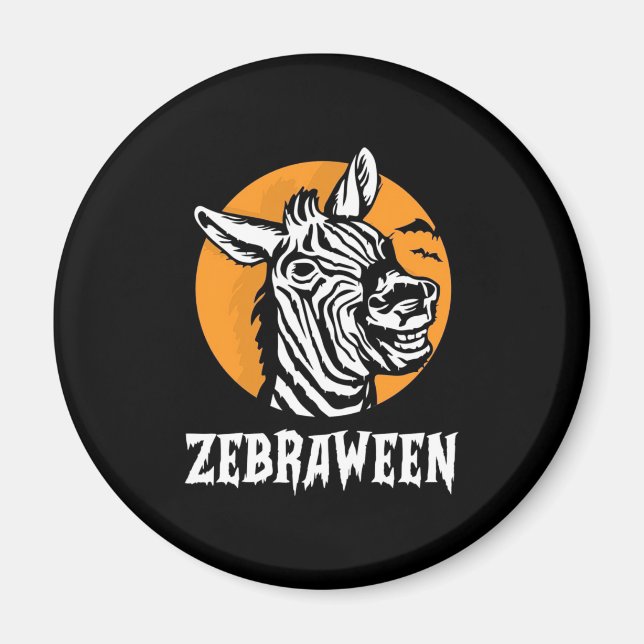 Halloween Zebra Magnet (Front)