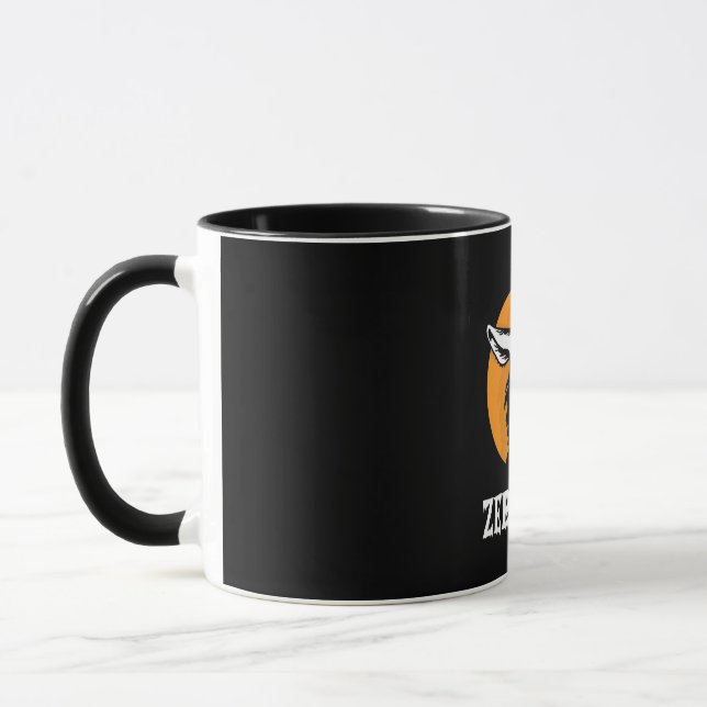 Halloween Zebra Mug (Left)