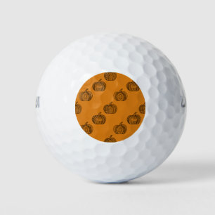 Halloween zentangles doodles pumpkins Autumn Golf Balls