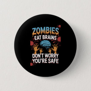 Halloween Zombie 6 Cm Round Badge