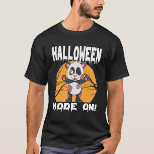 Halloween Zombie Animal Halloween Panda T-Shirt
