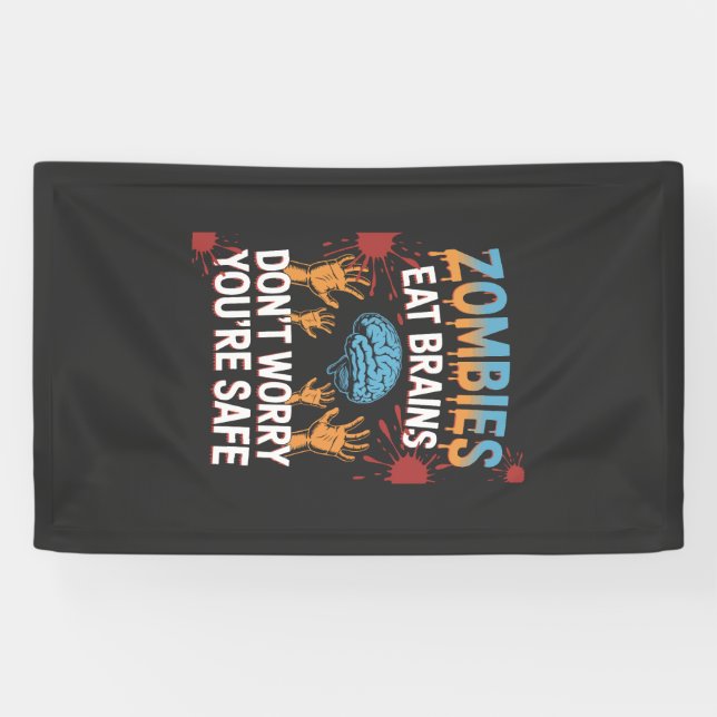Halloween Zombie Banner (Horizontal)