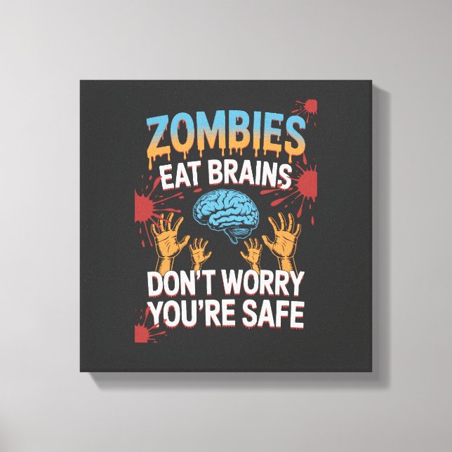 Halloween Zombie Canvas Print (Front)
