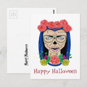 Halloween Zombie Cinco de Mayo Fiesta Postcard