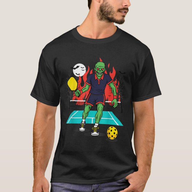 Halloween Zombie Ckleball Player Soky Costume  T-Shirt (Front)