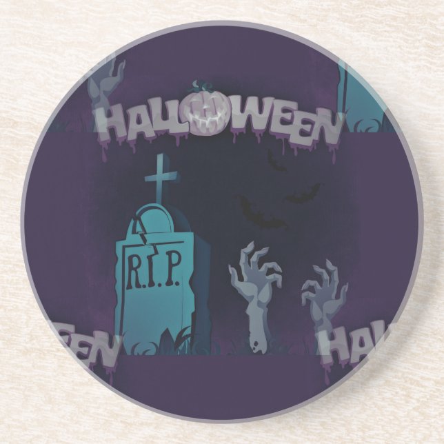 halloween zombie coaster (Front)