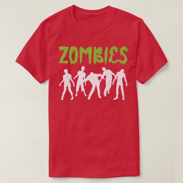 Halloween Zombie Evil Killer Demon Zombie Horror  T-Shirt (Design Front)