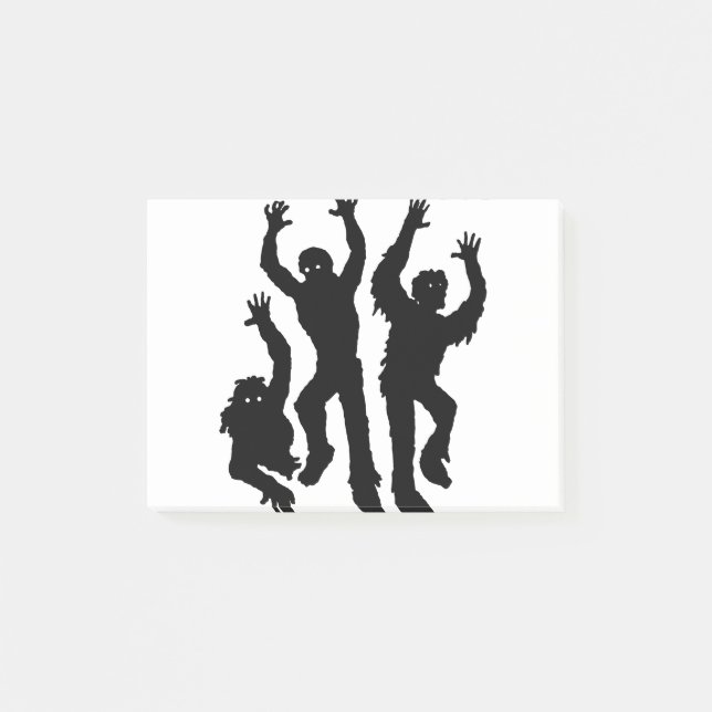 Halloween Zombie Gang Post-it Notes (Front)