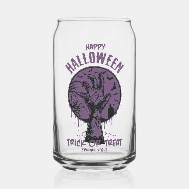 Halloween Zombie Hand Glass – Trick or Treat  (Front)